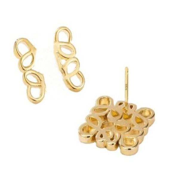 

premium brand womens stud earring designer girl's love earrings luxury fashion jewelry earring gift, Golden;silver