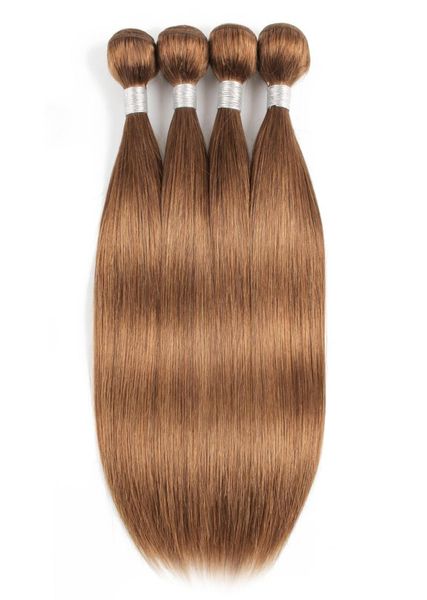 

30 light golden brown straight human hair bundles brazilian virgin hair 34 bundles 1624 inch remy human hair extensions6538141, Black