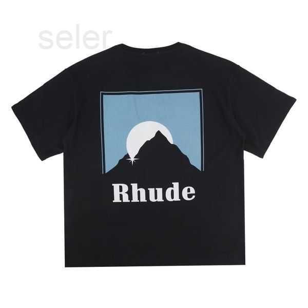 

rhude t-shirt summer designer t shirt men shirts letter print mens women clothing short sleeved cortez craftsmanship s-xxl 5 s2dw, White;black