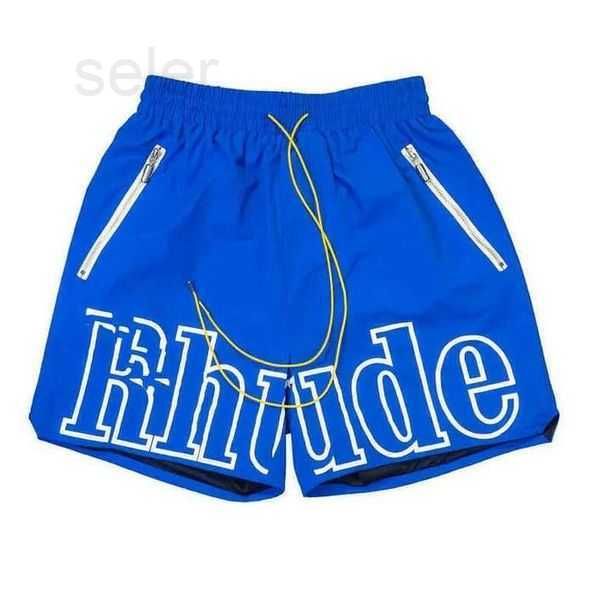 

rhude mens shorts athletic casual mesh short men womens classic beach fashion designer street hip hop couples cortez cargo 3 ltyd, White;black