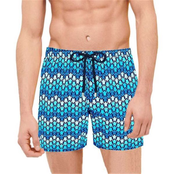 

vilebrequin spandex shorts men swimwear herringbones turtles summer casual shorts loose fit version 0nux, White;black
