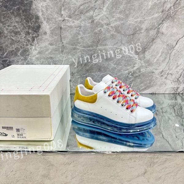 

luxury quality mens casual shoes women sneaker footwear rubber platform sneakers white black leather comfort trainers xsd230415