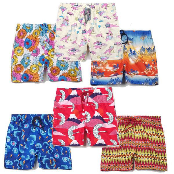 

high street vilebrequin shorts men's casual beach pants sports pant loose oversize style drawstring animal printed short trend designer, White;black