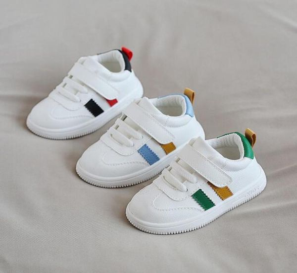 

xiaoliubao 123 years old autumn small white shoes new boys and girls soft soled baby shoes magic stick walking shoes3368538, Black