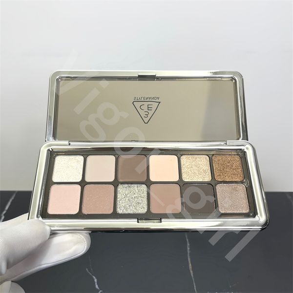 

korea eye shadow palette 3ce brand luxury makeup eye beauty shadows 12 color raw nuetrals eyeshadow tray girl cosmetics fast ship
