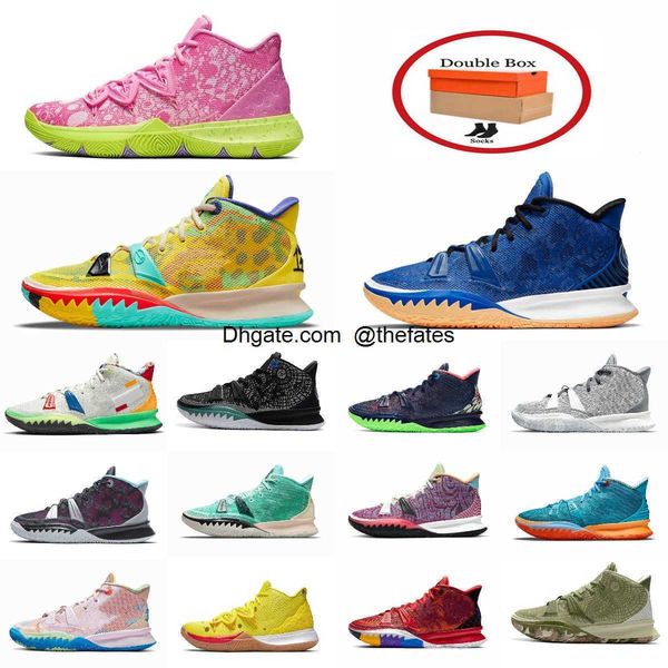 

7 basketball shoes one world kyrie people chip copa grind 5 mens kyries 7s irving 5s sponge sandy creator hendrix horus rayguns, White;red
