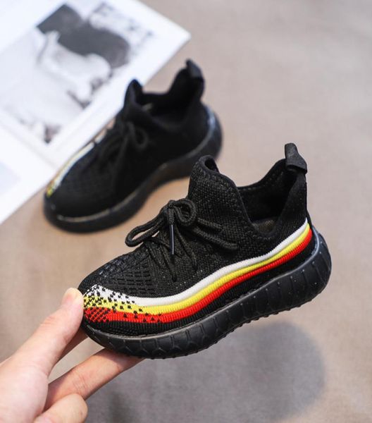 

kids kanyewest boys run shoes adoff grils trainers zebra static black bred cream white sesame outdoor sports sneakers7488769
