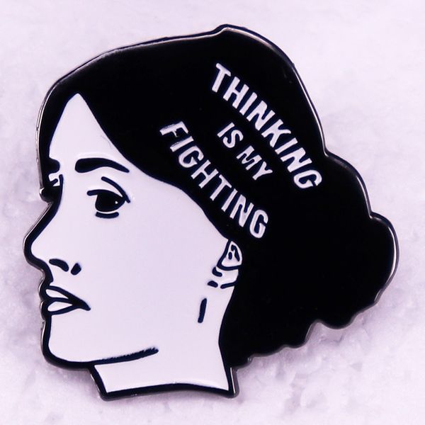 

thinking cute anime movies games hard enamel pins collect cartoon brooch backpack hat bag collar lapel badges, Blue