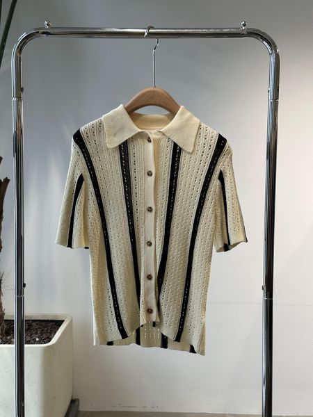

anne new brand shirt women's sign simple and low keyed women fashion 2023 loose and comfortable cocoon shaped shirt knit, White