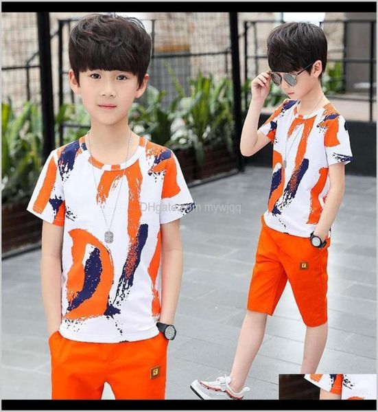 

sets clothing baby maternity drop delivery 2021 s kids baby boys t shirt short pants outfit set boy clothes age for 3t 4 9941533, White