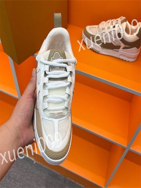 

2023 luxury designer men women casual shoe triple white black sneakers gomma leather trainer printed platform trainers shoes wd230601