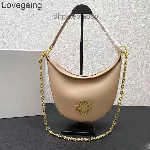 

lloew handheld women designer bag luna chains bags 2023 underarm exquisite hardware chain strap shoulder handbags ly46