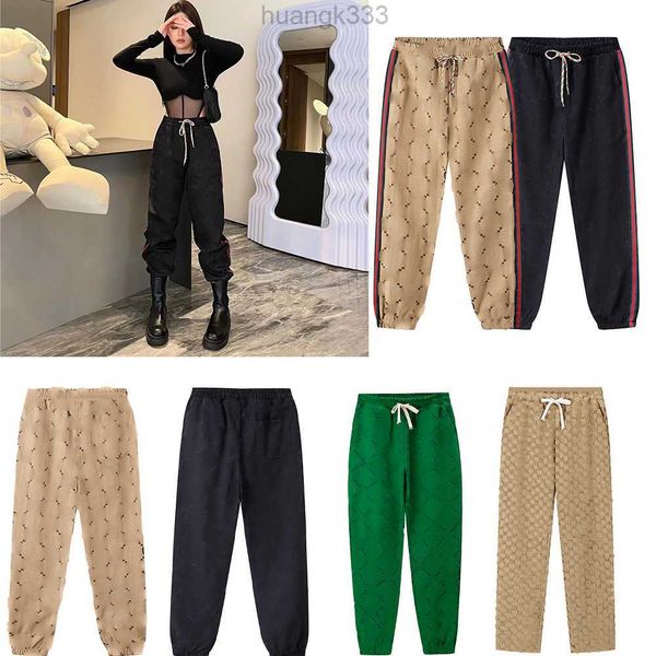 

mens 2023 pants fashion sweatpants joggers men women drawstring sport jogging pants ggity beam foot trousers size s-2xl, Black