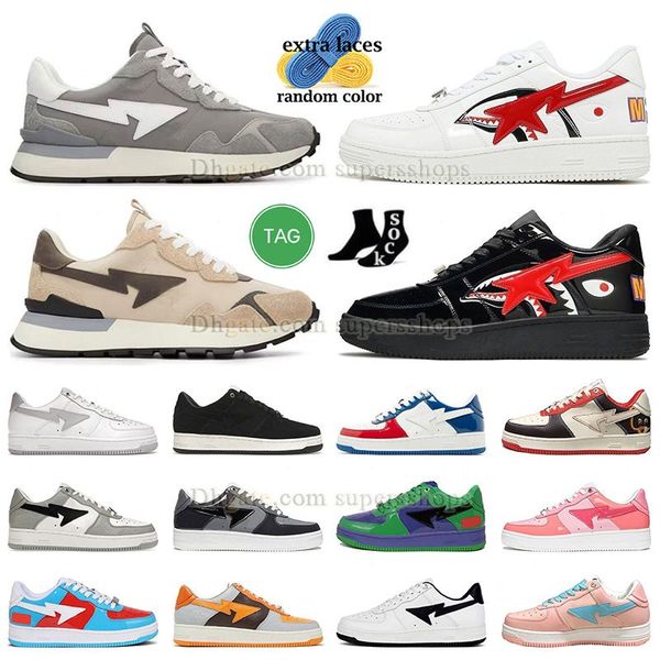 

mens women designer casual shoes sta low shark black white sk8 road brown grey teal brown yellow suede patent leather blue mens womens train
