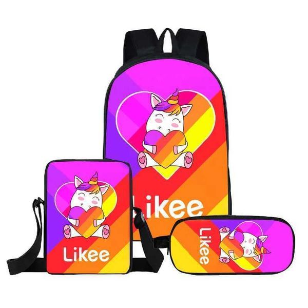 

student schoolbag polyester reduce the burden of double backpack double pen bag shoulder small satchel package