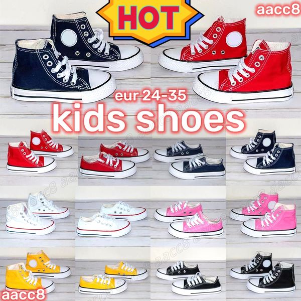 

kids shoes 1970s classic canvas casual platform hi ivory black red reconstructed slam jam triple black white high low sge3