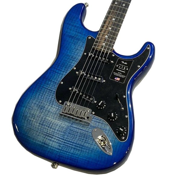 

factory customized blue moire electric guitar gradient beautiful sound quality