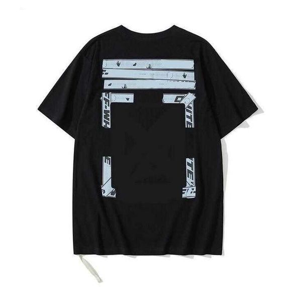 

summer t shirt mens womens designersoff t-shirts loose tees man casual luxurys clothing streetwear shorts sleeve polos tshirts size s-2xl of, White;black