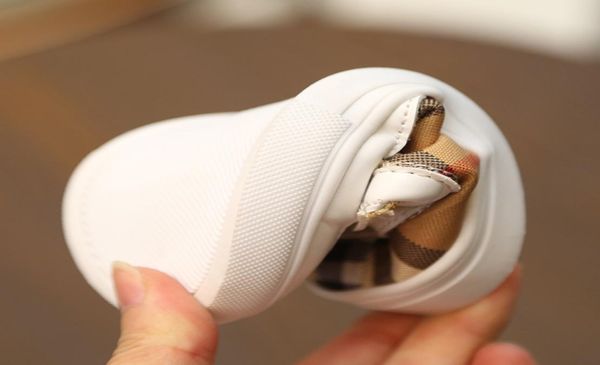 

38 years fashion plaid white shoes boys shoes toddler girl boy sneakers pu leather casual children kids outfit korean shoes6557085, Black;red