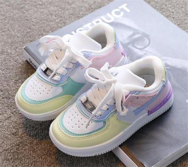 

children running sport shoes girls boys wearresistant casual sneakers kids lacing antislip footwear zapatos bebe size 26354398462, Black