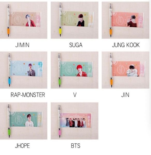 

20pcslot blackpinkbts member gel pen0123456789108575347