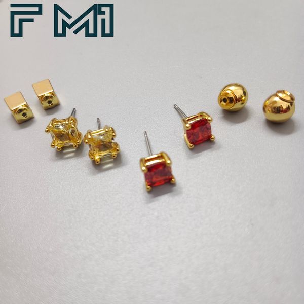 

charm earrings fahmi swa magic snow flakes pierced earring white tone rose gold for youthful and cute look, Golden