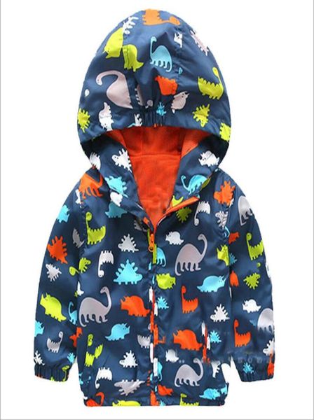 

cute dinosaur spring kids jacket baby boys outerwear coats long sleeve toddler boys outerwear jacket coat7264541, Blue;gray