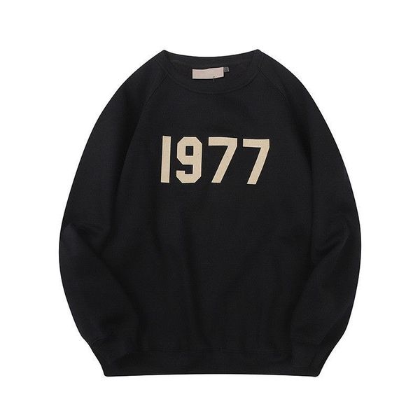 

mens hoodies pullover sweatshirts designer women reflective letter hoody fashion loose ess streetwear clothing high street tracksui256, Black