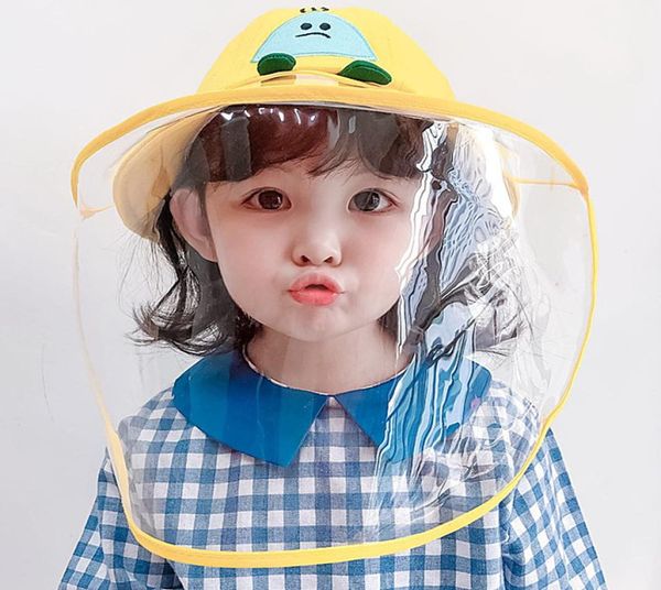 

face shield hats protection baby face shield childrens baby protective cap child antiepidemic antispray antispittle fisherman c7873235, Yellow