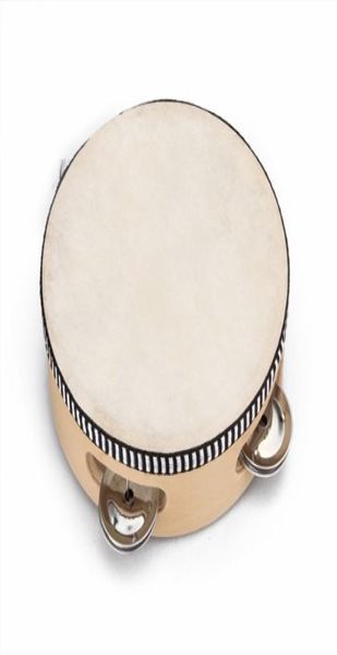 

children039s toy tambourine with wood with 6 quot leather012614955