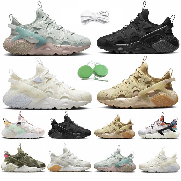 

huarache craft men women running shoes sneaker triple black summit white coconut milk light silver sanddrift lunar new year grey mens traine