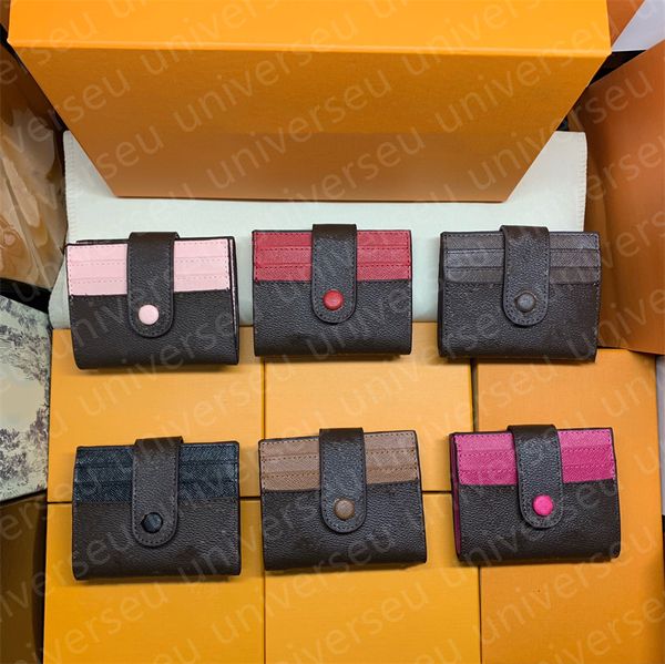 

luxury designer card holder mini wallet cardholder france paris plaid style luxurys mens wallet designers women wallet high-end luxurys desi, Red;black