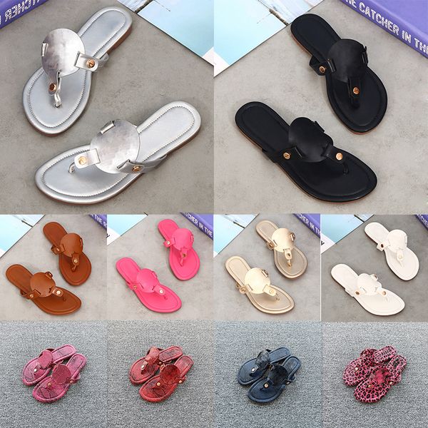 

designer shoes flats outdoor sandals for women slippers brown miller metallic snake embossed leather sandal women sliders luxury indoor flip, Black