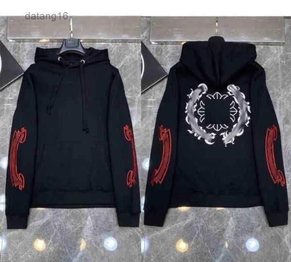 

designer mens hoodies chrome winter sweatshirts heart hoodie ch long sleeve jacket loose coat hooded hoody men woman hip hop chromees hearts, Black