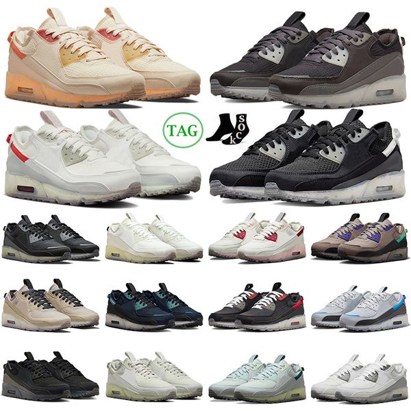 

90 terrascape running shoes 90s men women sail anthracite hyper royal thunder grey white bred light bone mens trainers outdoor sports sneake