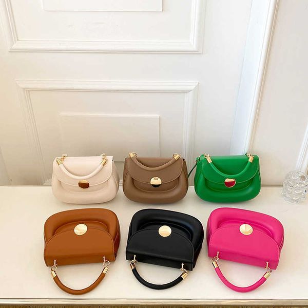 

western style bag for women in spring new semi circular portable saddle bag popular and versatile style one shoulder crossbody bag