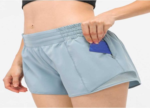 

2021 womens yoga shorts pants pocket quick dry gym sport outfit high-quality style summer dresses elastic waist2776995