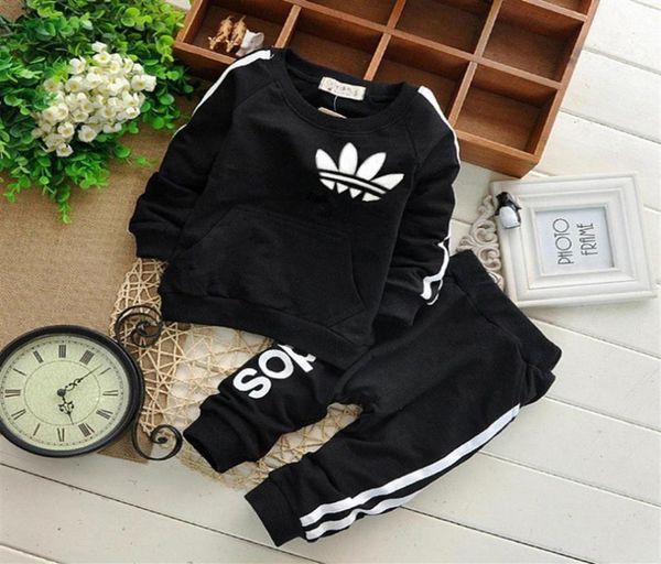

baby boy clothes suits causal baby girls boys clothing sets children suits clothes 2 pieces sweatshirts sports pants kids set273l6539611, White