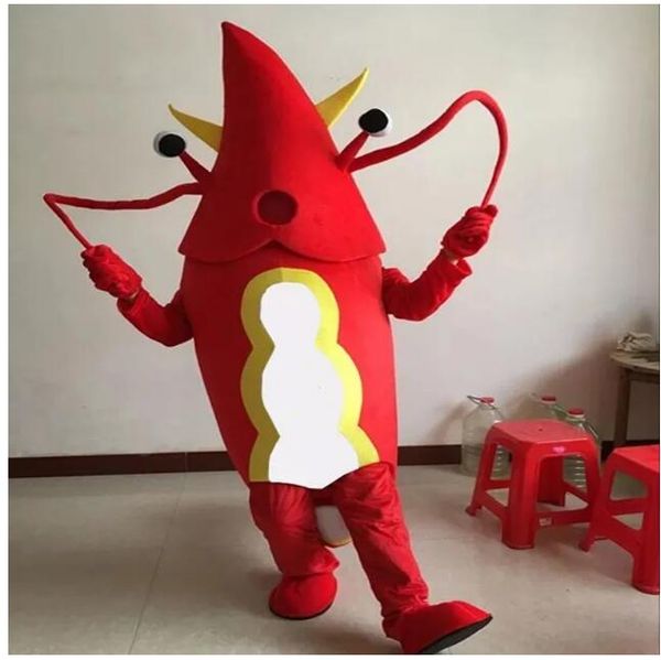 

lobster mascot costume props festival clothing size fancy dress, Red;yellow