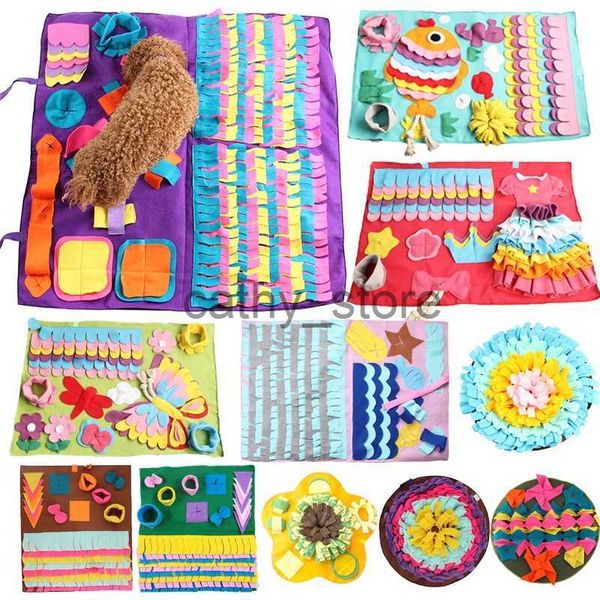 

mats pet dog sniffing mat find food training blanket play toys cat mat for relieve stress puzzle snuffle mat pad x0704