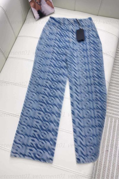 

fashion denim womens jeans sweatpants high-end custom womens fashion letter print jeans designer jeans women designers sport clothing, Blue