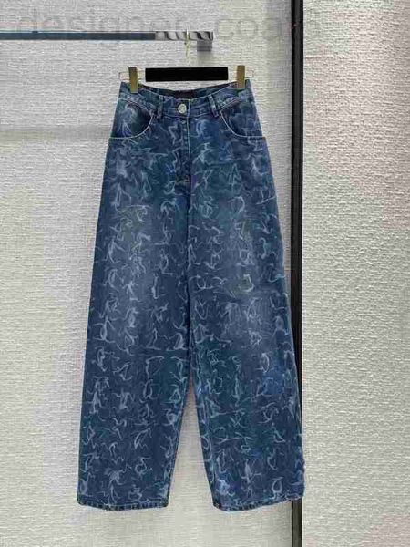 

women's jeans designer women pant woman high waist denim pants clothing blue vintage quality fashion straight 2023 5278