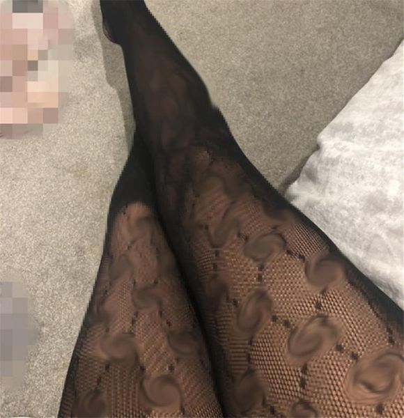 

stylish letter mesh pantyhose silk sport socks women flexible dance tights night club stockings5569852, Black