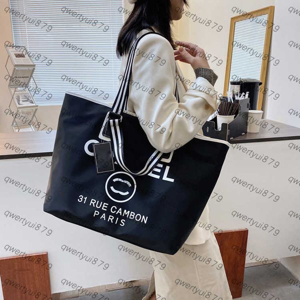 

designer bag women's small fragrance commuter wide shoulder strap shopping bag tote bag large capacity tote bag single shoulder bag han