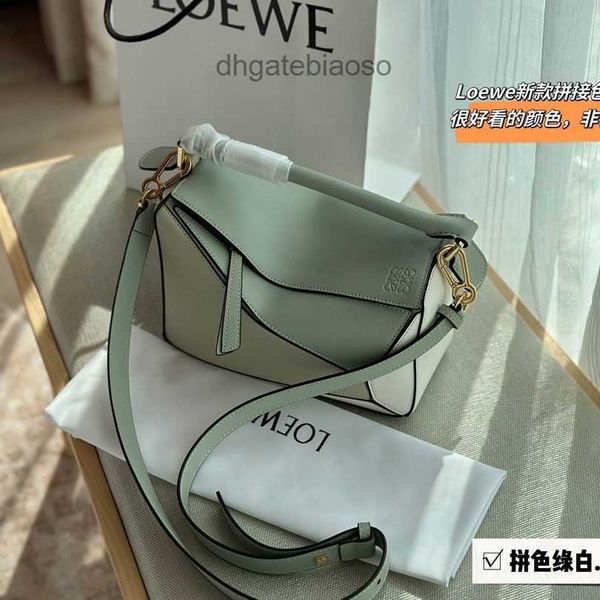 

loewbags designer fashionable tote girl bags cross bag body puzzles mint green popular 2023 men women large capacity lychee pattern foreign