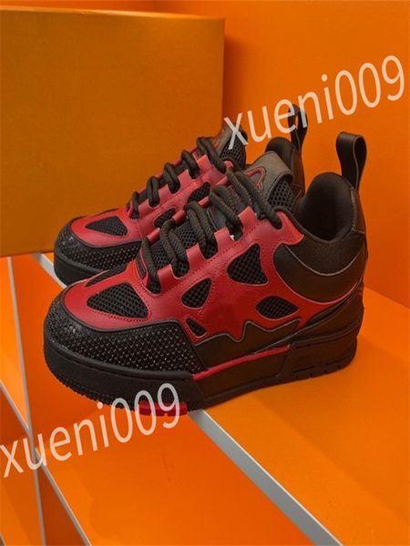 

2023 luxurys designer men women casual shoe triple white black sneakers gomma leather trainer printed platform trainers shoes wd230601