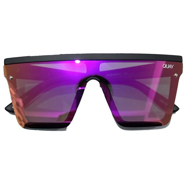 

quay goggles square men and women's new sunglasses sunglasses trend polarized one-piece glasses, White;black