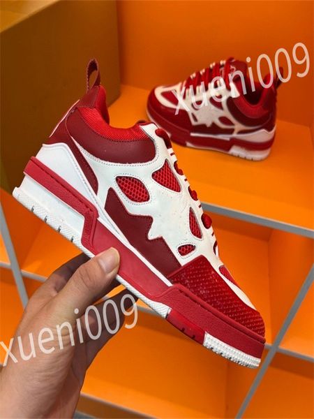 

new luxury designer men women casual shoe triple white black sneakers gomma leather trainer printed platform trainers shoes wd230601