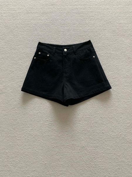 

high-end new denim shorts for women women's heavy rhinestone fringed hole jeans shorts female high waist summer fashion wide leg denim, White;black