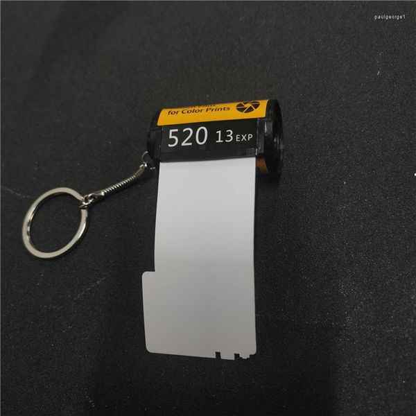 

keychains sublimation blank memory film key ring transfer printing material 15pieces/lot, Silver